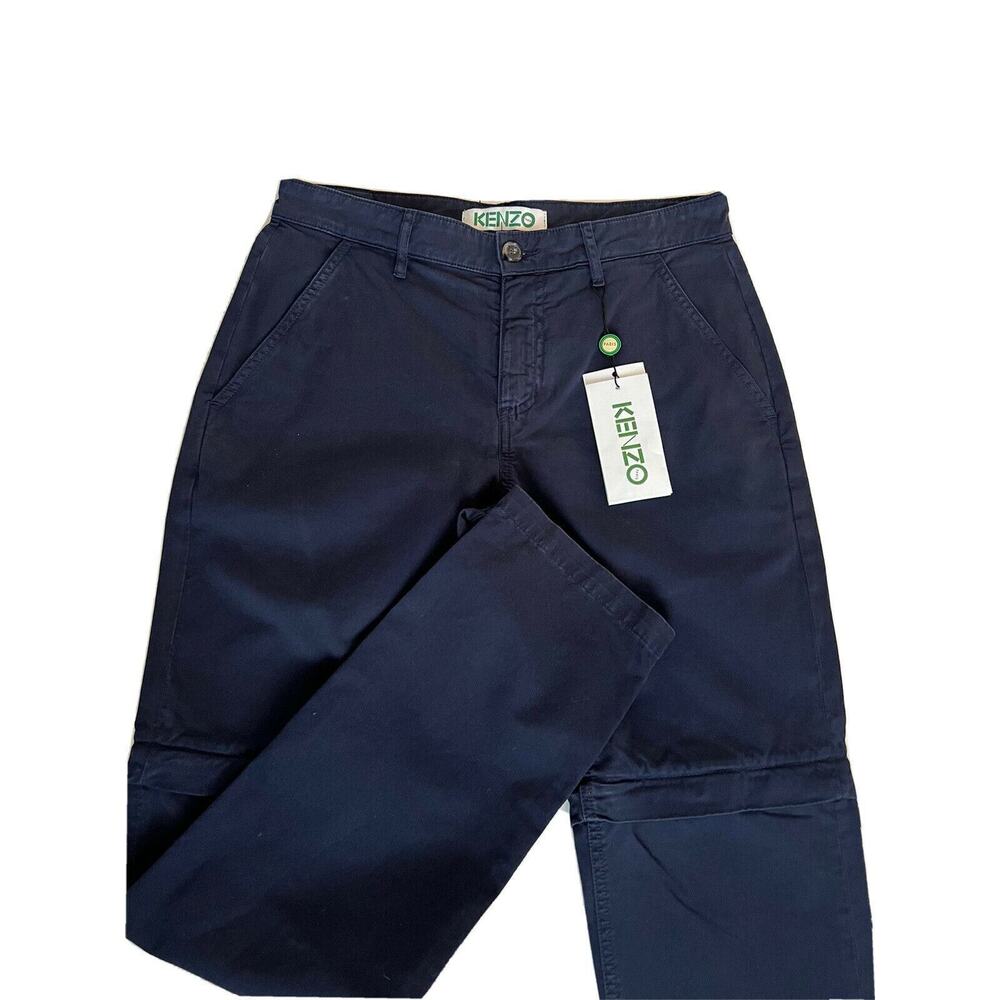 Kenzo Men's Midnight Blue Zip Off Casual Pants Size 30 US (46 Euro) NWT $280
